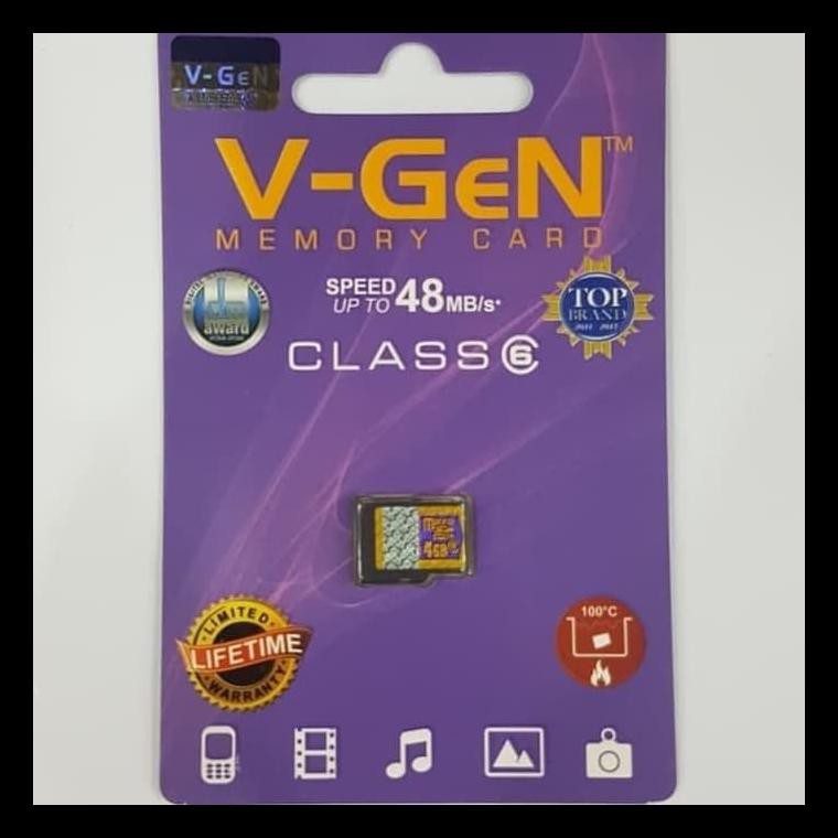 Thẻ Nhớ 4gb Class 6 48mbps V-Gen