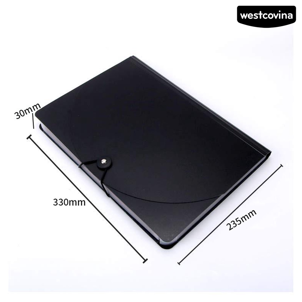 [Hot]✍Bìa Đựng Hồ Sơ Cỡ A4 12/24 Ngăn Màu Cầu Vồng Cầm Tay Tiện Dụng