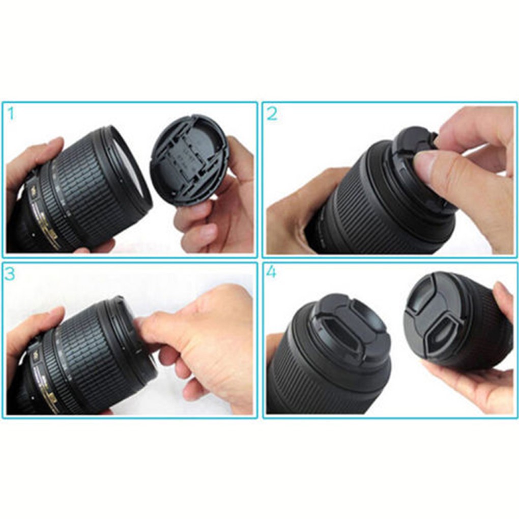 Nắp đậy ống kính Camera Canon Nikon 46/49/52/55/58/62/67/72