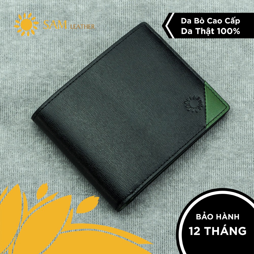 [ SAM Leather ] Ví Nam Da Bò SAM018 - Ví Da Nam Da Bò Cao Cấp Thật Bảo Hành 12 Tháng Chính Hãng