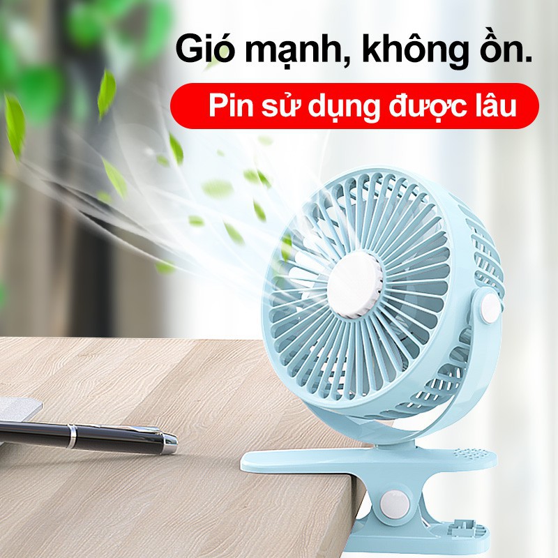 Quạt kẹp mini, Quạt xoay 360 độ ,Quạt kẹp xe đẩy, Quạt để bàn Hot 2020 | BigBuy360 - bigbuy360.vn