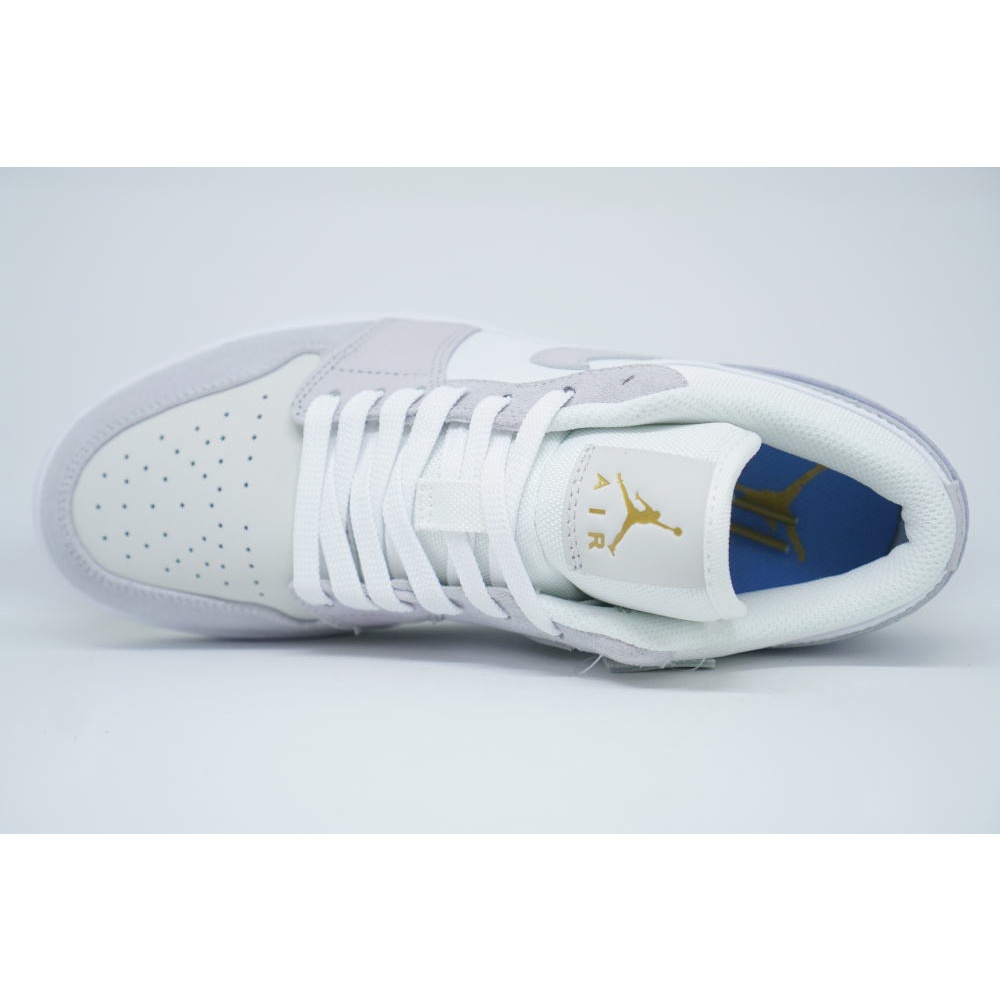 Giày thể thao jordan xám xanh paris ,Giày jd low 1 cổ thấp xám gót xanh nam nữ đầy đủ phụ kiện bill box, sz từ 36-43.