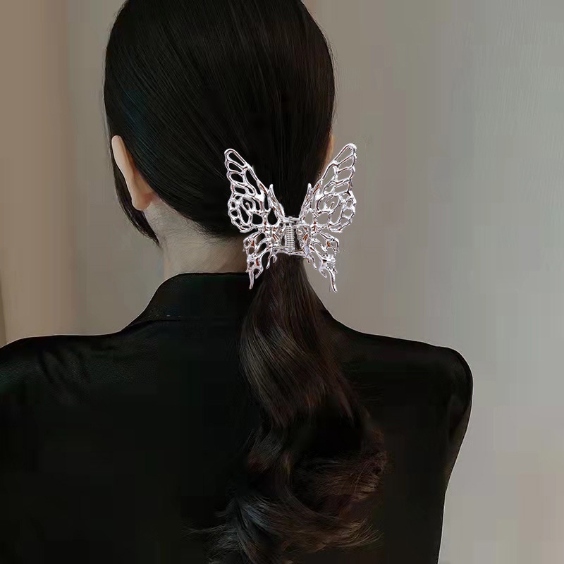 Kẹp Tóc Kim Loại Hình Bướm Thời Trang Cho Nữ