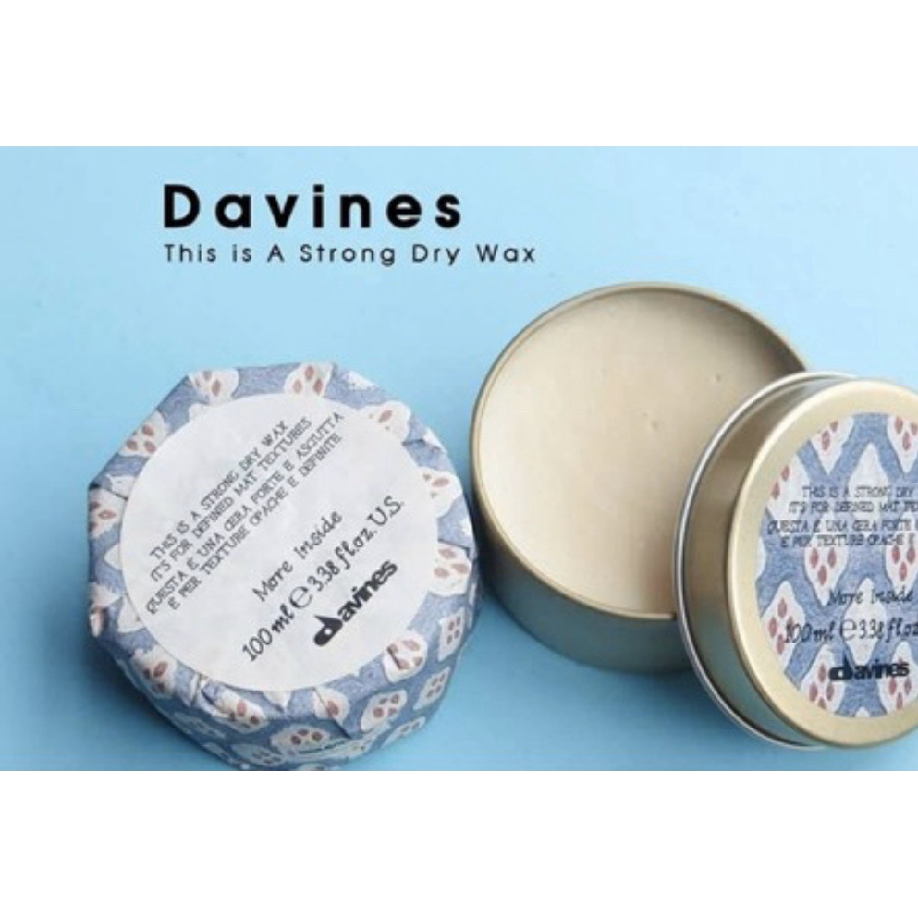 Sáp vuốt tóc DAVINES STRONG DRY WAX 75ML - sáp khô giữ nếp siêu cứng chính hãng