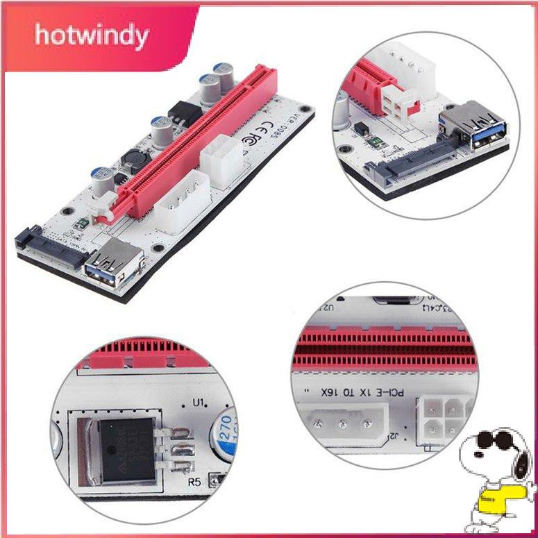 Dây cáp mở rộng thẻ đồ họa PCIE USB3.0 008s 60cm 1X sang 16X | BigBuy360 - bigbuy360.vn