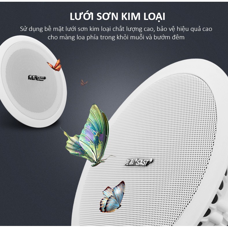 Loa Âm Trần Nghe Nhạc LossLess Cao Cấp SAST 5 inch S1-4