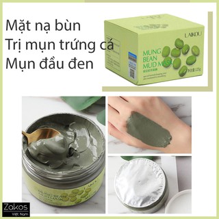 ( chính hãng) mặt nạ bùn đậu xanh LAIKOU -120g