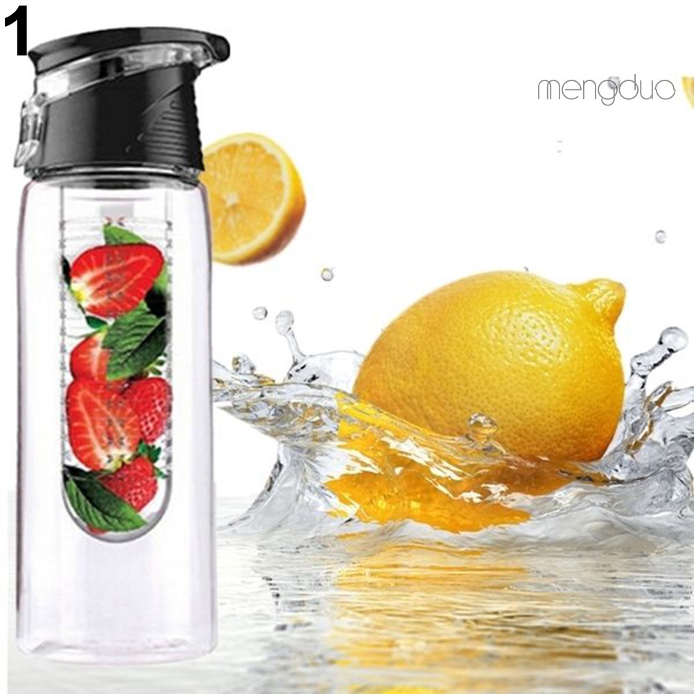 Bình Nước Detox 800ml Có Ngăn Lọc Trái Cây Tiện Dụng