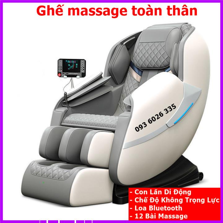 [SALE SỐC] Ghế massage trị liệu toàn thân con lăn di động, màn hình LCD cảm ứng, mát xa công nghệ Nhật Bản
