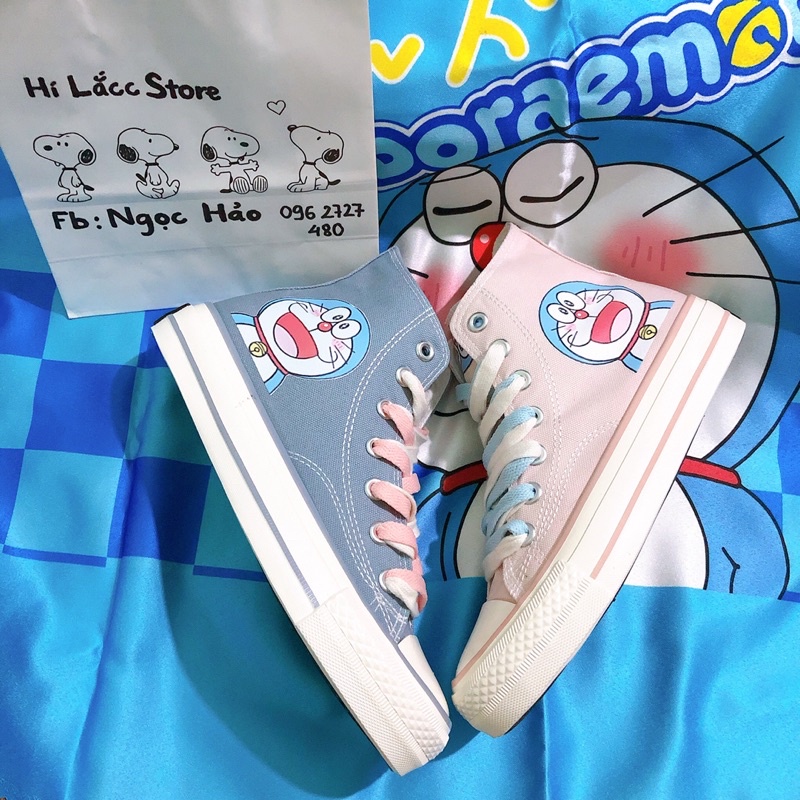 Giày cổ cao doraemon size 35-40