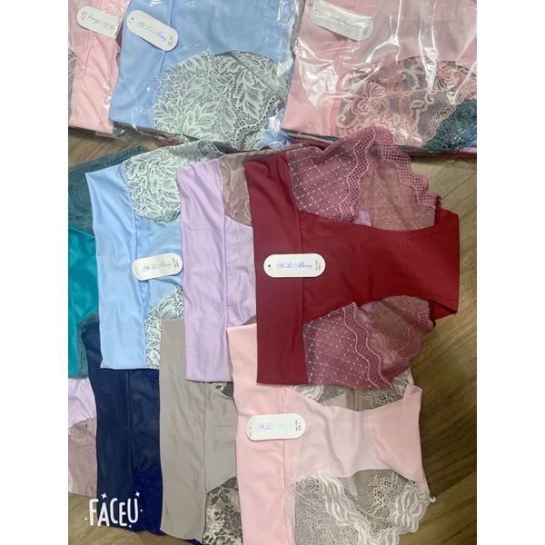 Combo 10 quần chip ren cạp siêu cao- nâng mông - gen bụng
