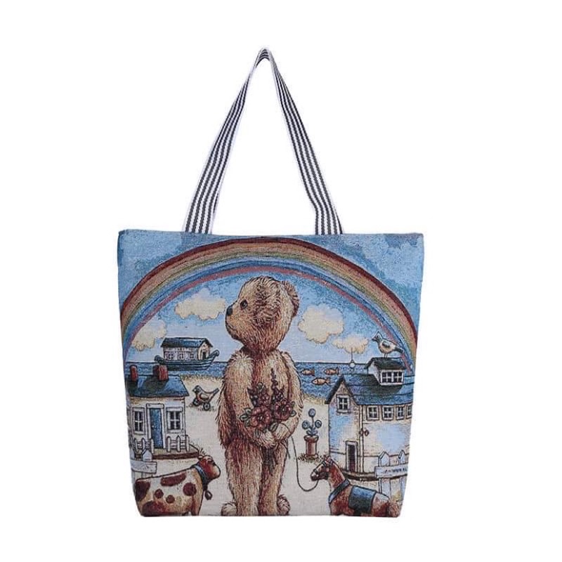 Túi vải canvas hình con vật