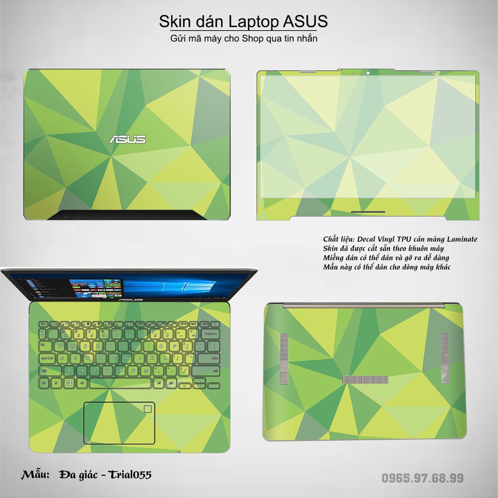 Skin dán Laptop Asus in hình Đa giác _nhiều mẫu 10 (inbox mã máy cho Shop)