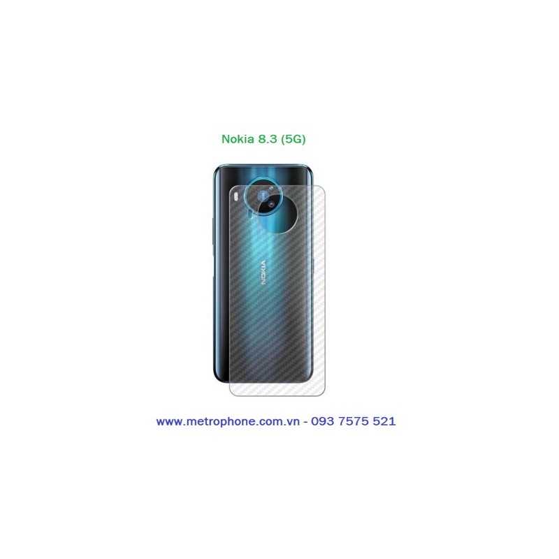 Miếng dán vân carbon mặt lưng cho nokia 8.3 5G