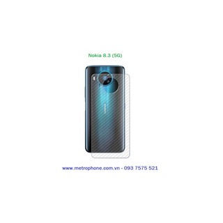 Miếng dán vân carbon mặt lưng cho nokia 8.3 5G