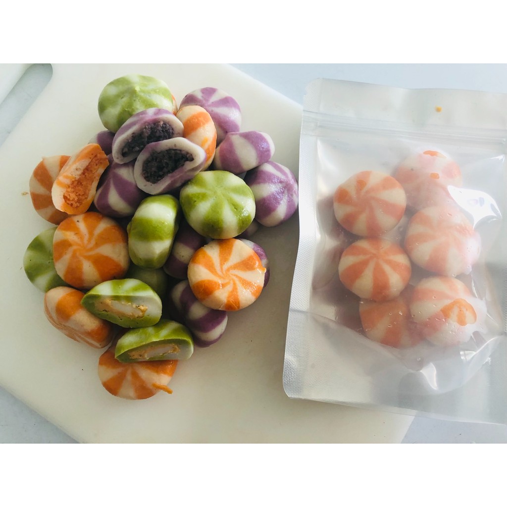 100g viên bánh bao thả lẩu nhân trứng cá Lacusina