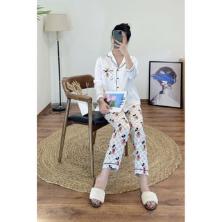 Bộ pyjama lụa Mickey vnxk