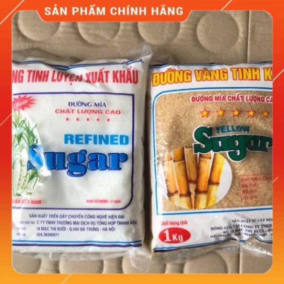 Đường trắng/vàng xuất khẩu gói 1kg