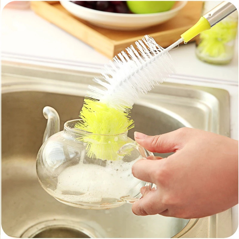 Cọ vệ sinh ly cốc cán dài nhiều màu sắc tiện dụng