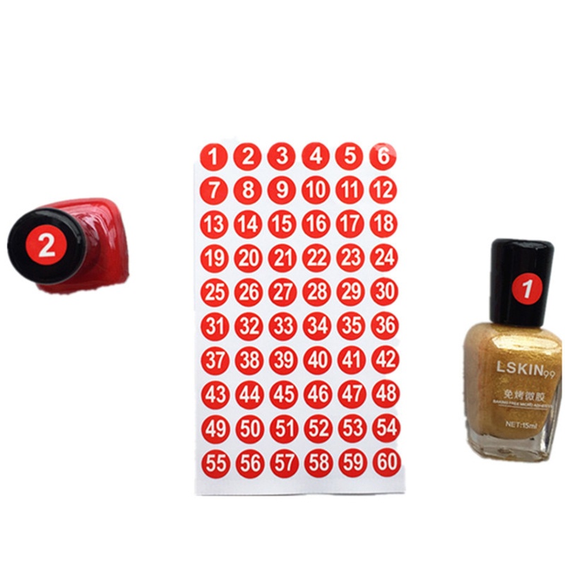 Nhãn Dán Hình Tròn In Số Tiện Dụng