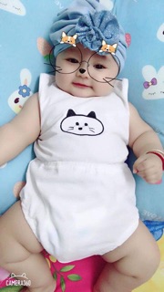 Áo ba lỗ thêu mèo