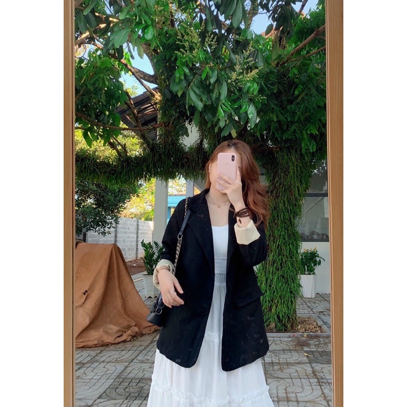 Áo Blazer nữ ❤️FREESHIP ❤️ Áo vest tay dài trơn cho nữ phong cách ulzzang - Chất mềm mại được chọn màu