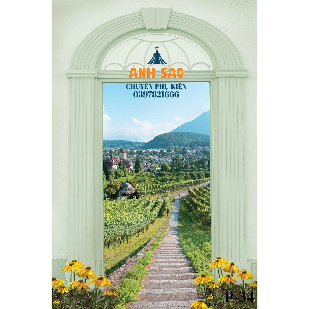 Phông Nền Livestream Chụp Ảnh 3D 5D Cổng Vòm Hiện Đại Các Mẫu Mới Nhất