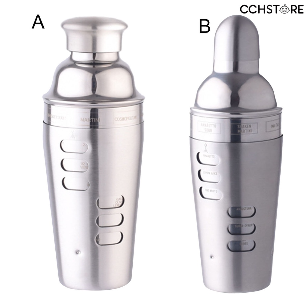 🅒🅒 700ml Cocktail Shaker Eco-friendly Stainless Steel Wall Cocktail for Bar