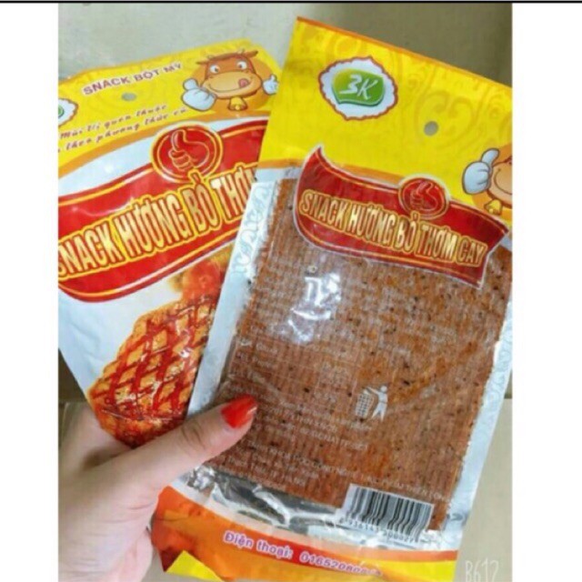snack sườn bò xé 3k bịch 50 gói
