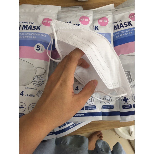 Set 10 Chiếc Khẩu Trang 3D AK MASK KF94 - 4 Lớp Kháng Khuẩn Công Nghệ Hàn Quốc - Chống Thâm Nước Mưa
