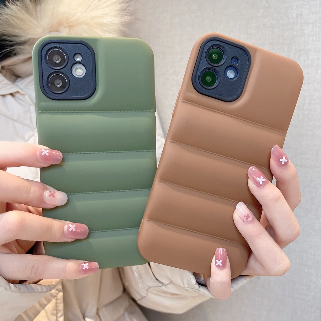Ốp Điện Thoại Silicon Mềm Hình Áo Khoác Phao Thời Trang Cho Iphone 11 Pro Max XS Max XR 7 8 Plus