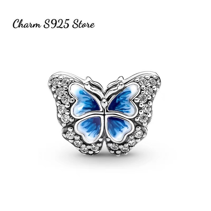 CHARM PAN ALE BLUE BUTTERFLY BẠC S925 CAO CẤP