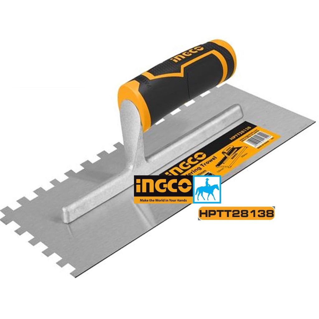 BAY HỒ CÓ RĂNG CƯA Bàn chà sơn nước răng cưa Cán Nhựa 280mm x 130mm INGCO HPTT28138