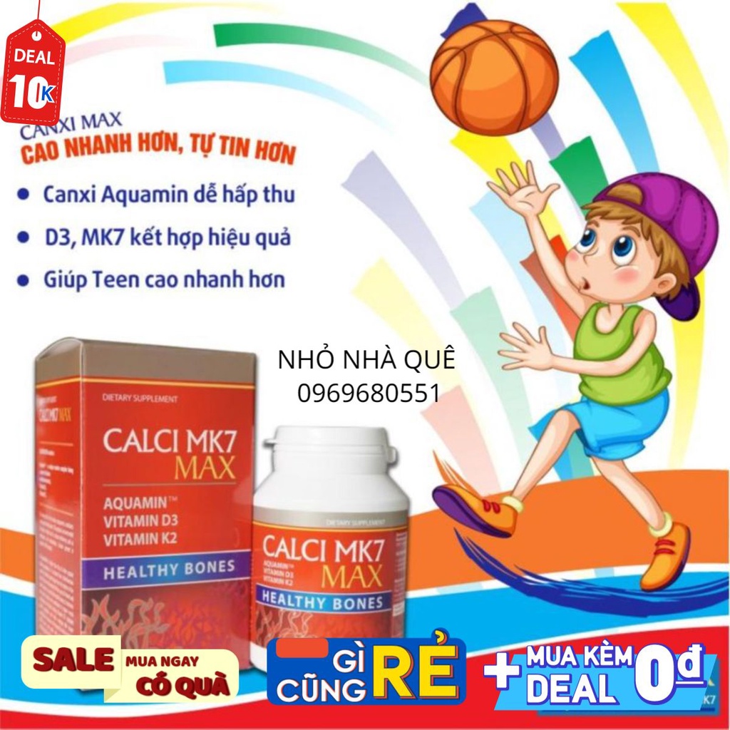 [CHÍNH HÃNG] CANXI MK7 MAX  từ TẢO BIỂN ĐỎ tự nhiên  helenngocshop #nhonhaque #MYPHAMGIARE
