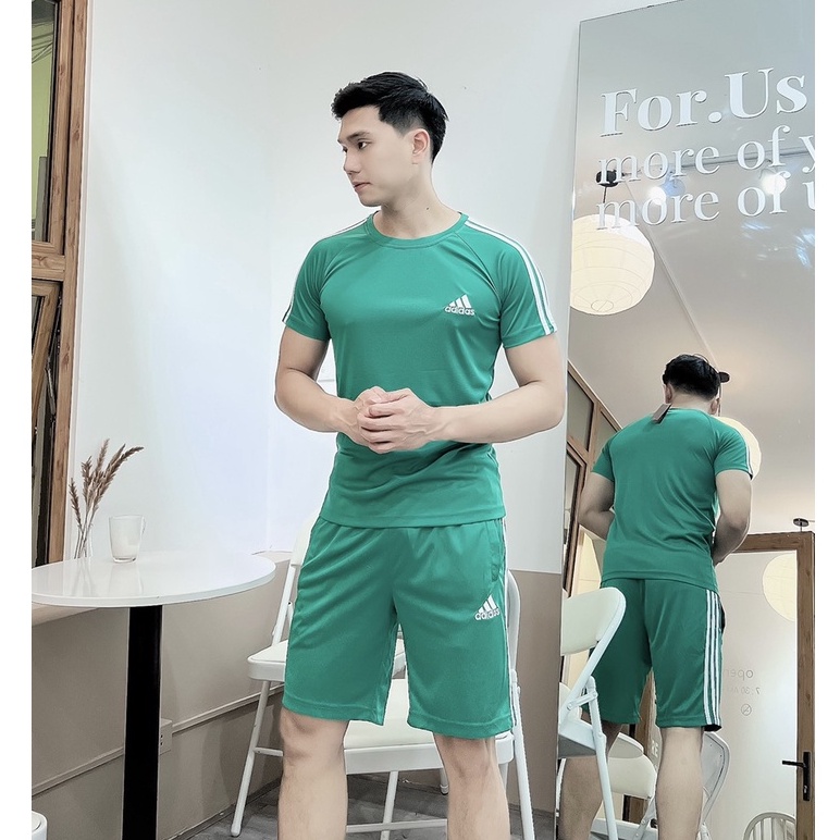 Bộ thể thao nam adidas cao cấp mùa hè HÀNG LOẠI 1 Menson MSA08 Đồ bộ thể thao nam chất mát, co giãn chuẩn form 2022