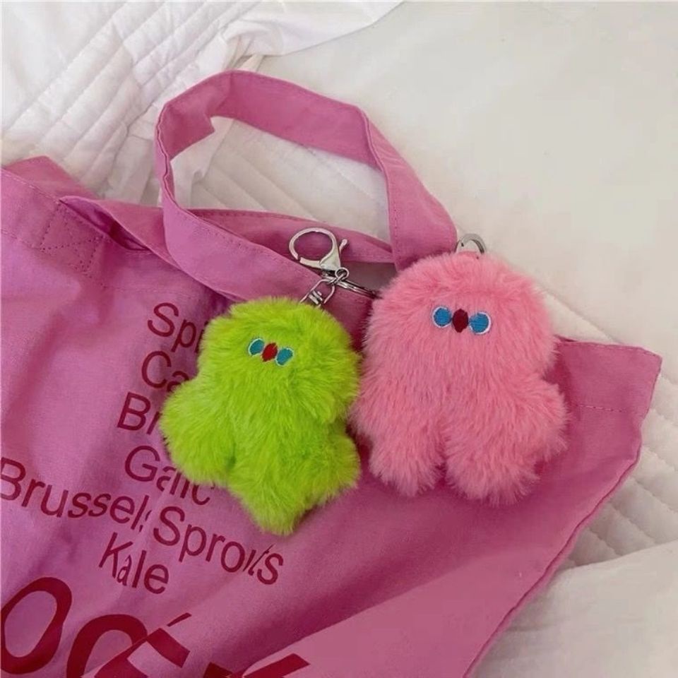 Móc khóa ENVIROSAX phong cách búp bê nhồi bông dễ thương