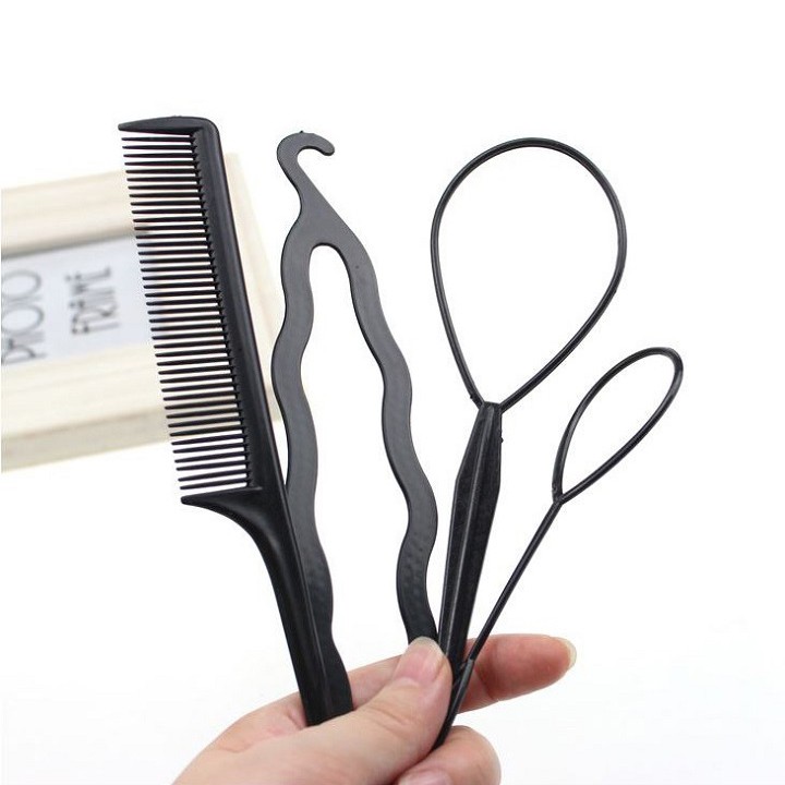 Dụng cụ làm tóc - Bộ 4 dụng cụ tạo kiểu tóc đa năng