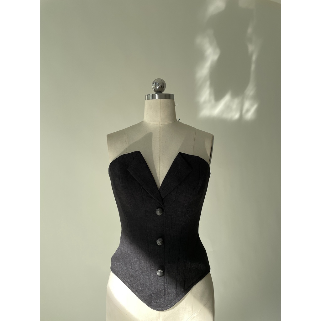 JUBIN STUDIO I Áo corset giả vest cup ngực (Valerie Corset)