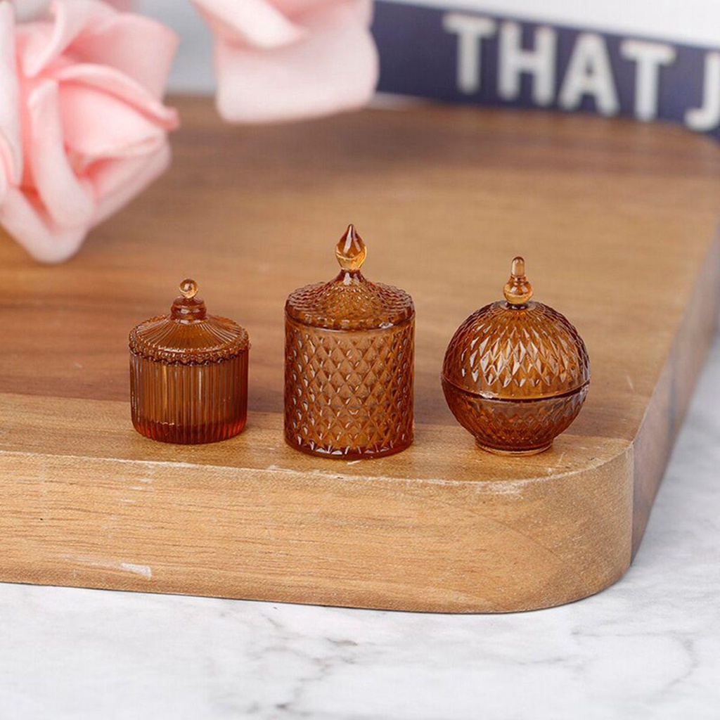MOCHO Set 3 Hũ Đựng Kẹo Thu Nhỏ Tỉ Lệ 1 / 12