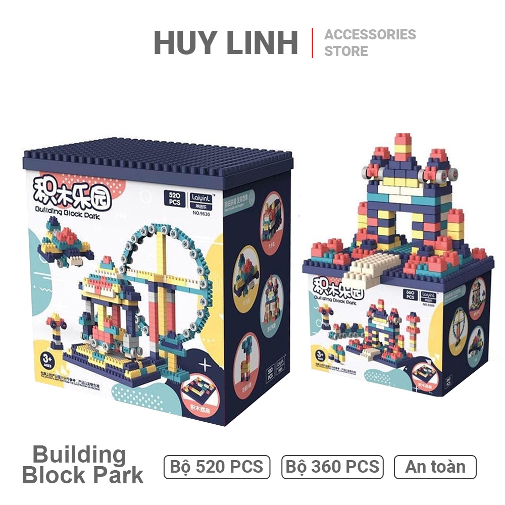 Bộ đồ chơi lắp ráp 520 chi tiết - Đồ chơi xếp hình sáng tạo phát triển trí tuệ cho bé