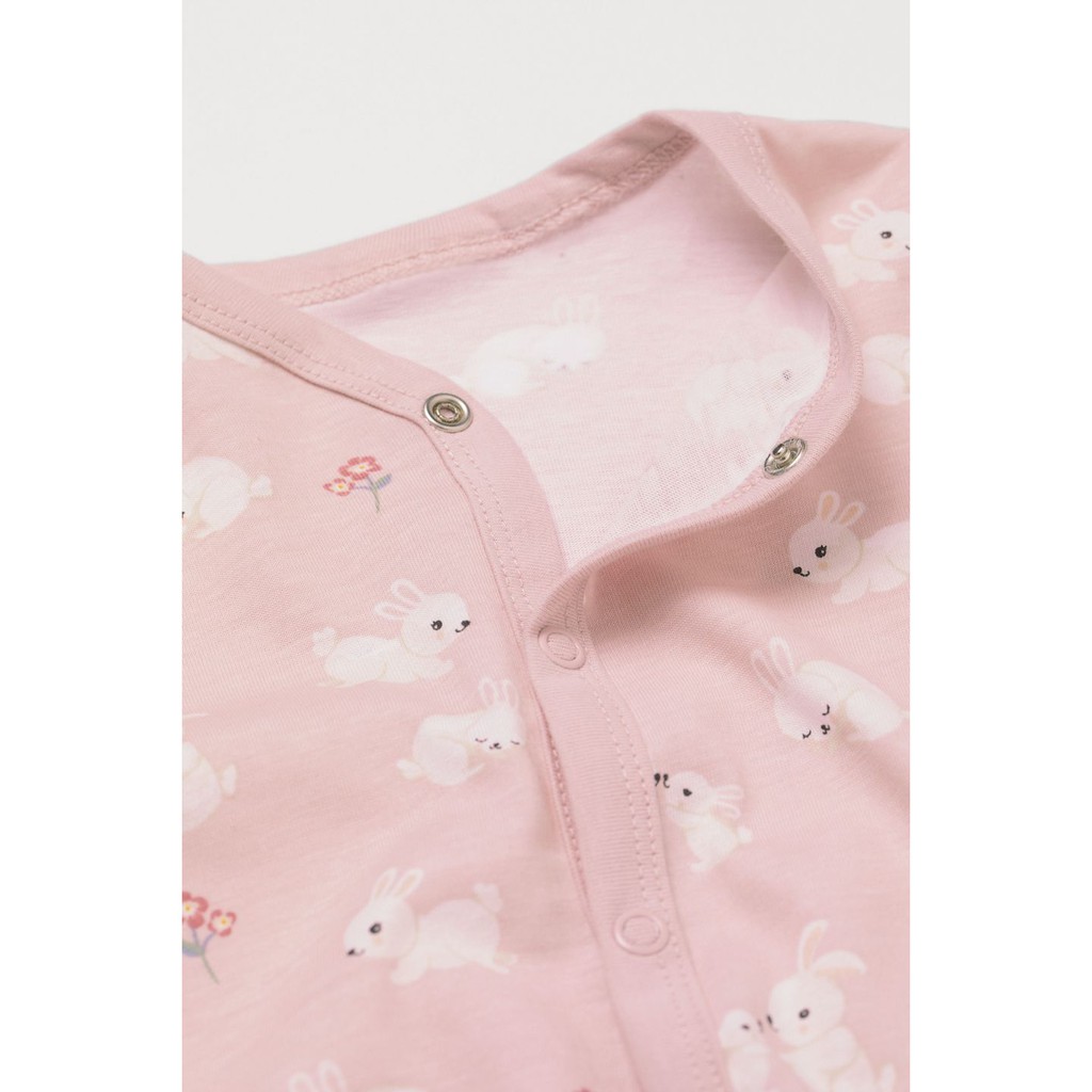 Bộ pyjamas bé gái liền thân HM rẻ vô địch