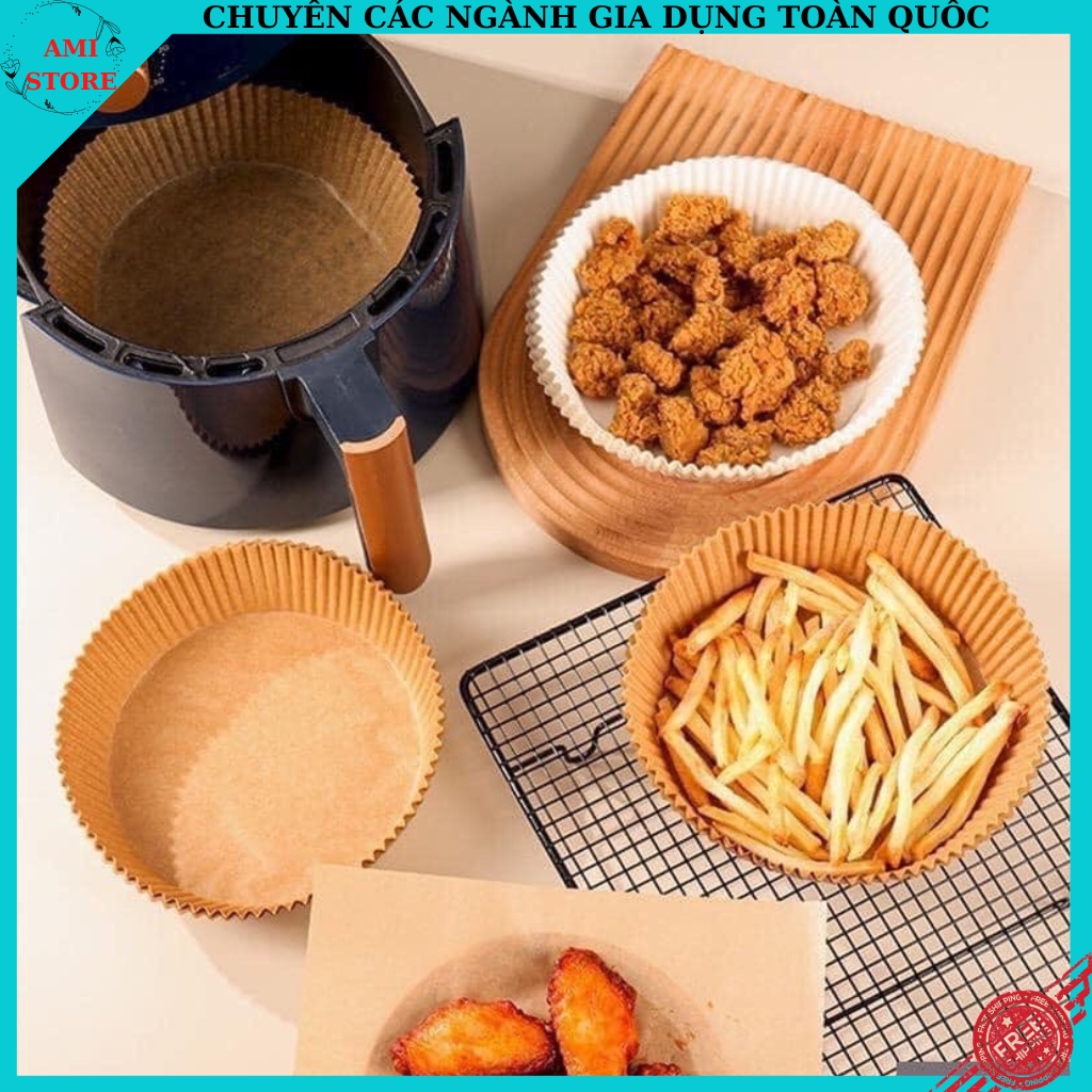 Giấy thấm dầu làm bánh/ Giấy nến chế biến thực phẩm cho nồi chiên không dầu.