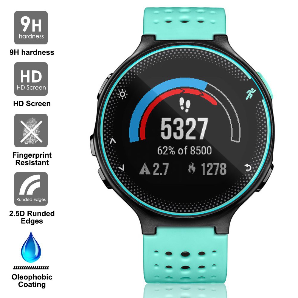 Set 4 Kính Cường Lực Bảo Vệ Màn Hình Đồng Hồ Garmin Forerunner 220/230/235/620/630