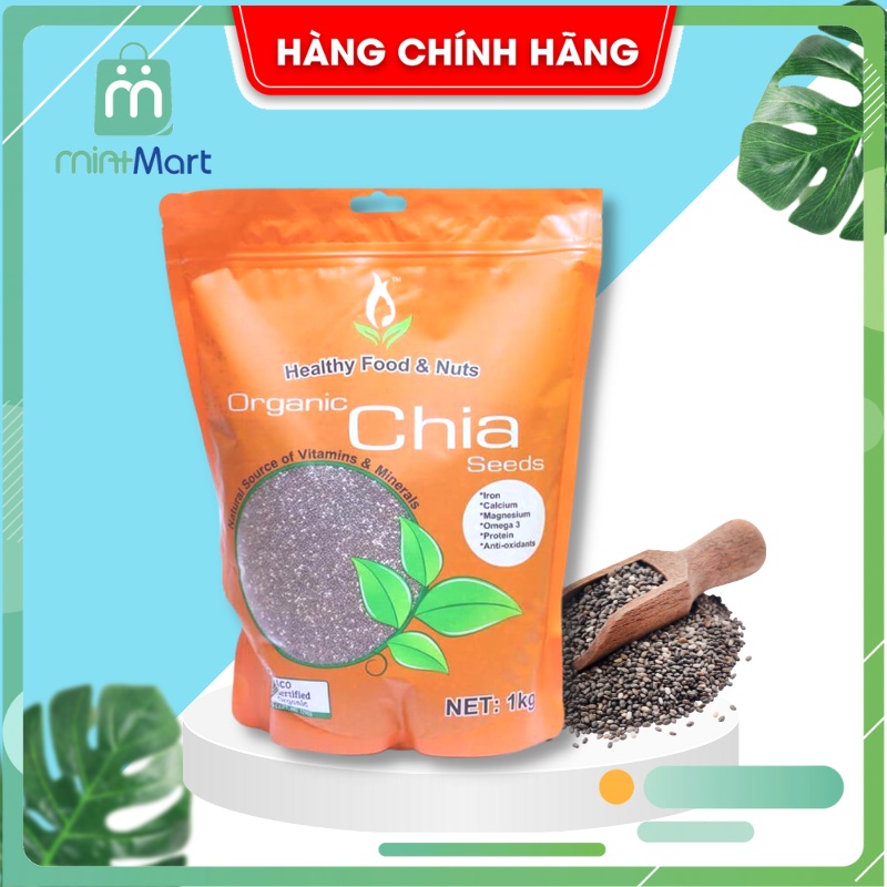 [Date 06/2023] Hạt chia Úc hữu cơ 500g- Organic Chia seeds- Hạt chia hữu cơ tốt cho sức khỏe