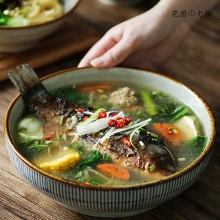 Đĩa sứ đựng thức ăn thiết kế cỡ lớn phong cách vintage cao cấp