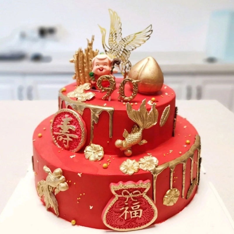 khuôn silicon cá vàng to trang trí bánh