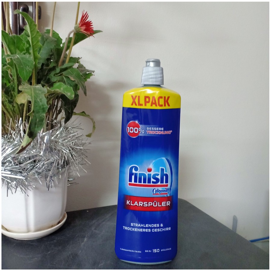 Combo  Muối rửa bát Finsih 1,2kg +Viên Rửa bát finish Classic 100 v + nước bóng Finish 400ml chuyên dùng cho Máy rửa bát