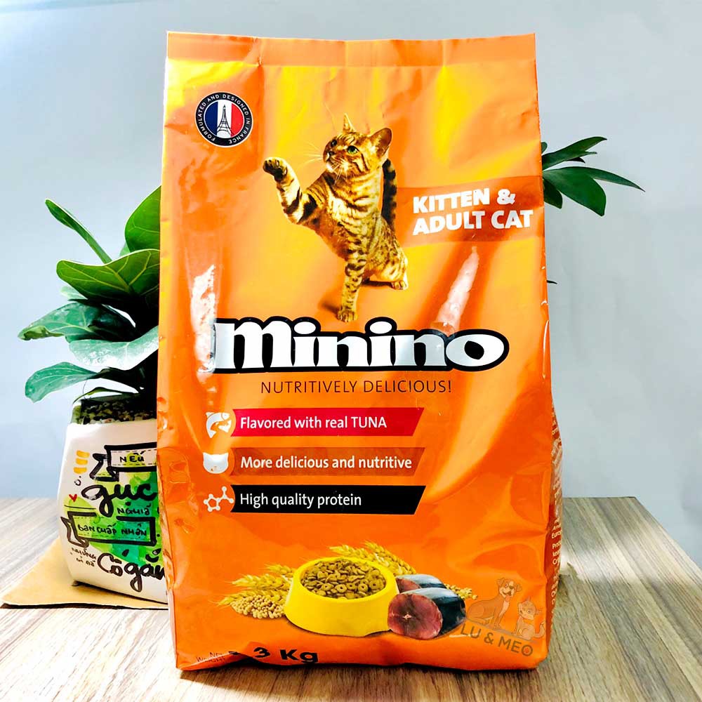 Thức ăn hạt cho mèo Minino gói 1.3kg