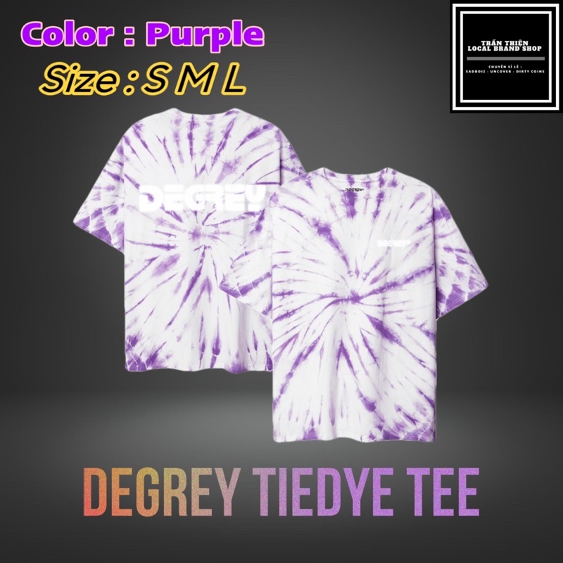 [ 𝐜𝐡𝐢́𝐧𝐡 𝐡𝐚̃𝐧𝐠 ] 𝐃𝐄𝐆𝐑𝐄𝐘 𝐓𝐈𝐄𝐃𝐘𝐄 ( áo thun loang tím )