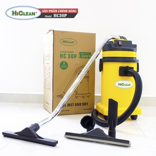 Máy hút bụi công nghiệp HiClean HC30P (thùng nhựa ABS, dung tích 30L)